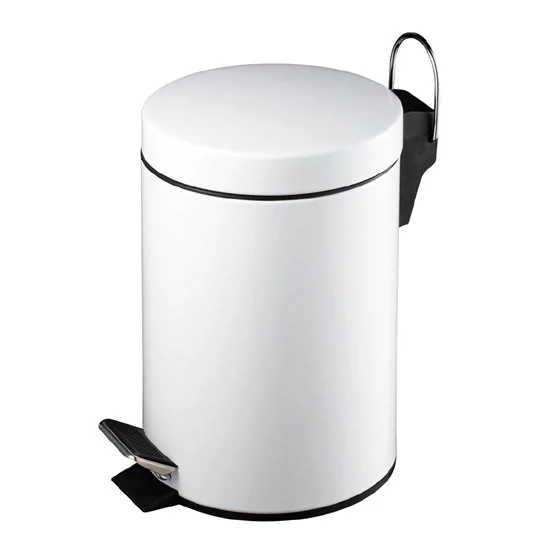 White 3 Litre Pedal Bin