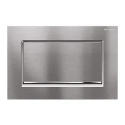 Geberit Sigma30 Single Flush Plate - Brushed Chrome