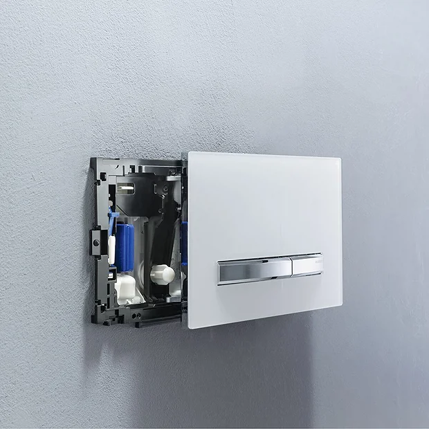Geberit Sigma 50 White Flush Plate For UP320 Cistern - Image 3