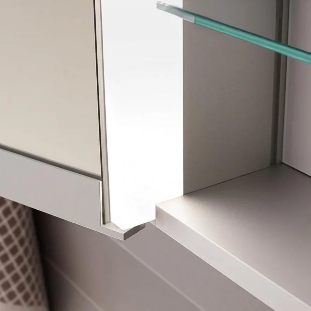 Keuco Royal Match 1000mm Semi-Recessed LED Illuminated Mirror Cabinet - Image 5