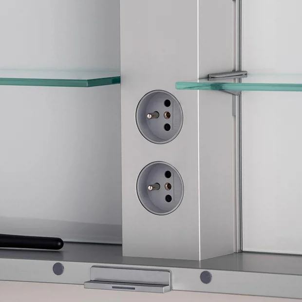 Keuco Royal Match 1000mm Semi-Recessed LED Illuminated Mirror Cabinet - Image 6