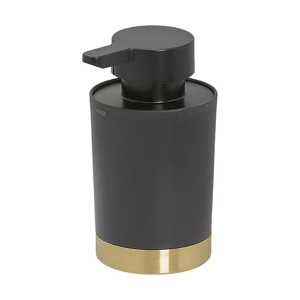 Tiger Tune Freestanding Soap Dispenser - Brushed Brass/Black - Image 2