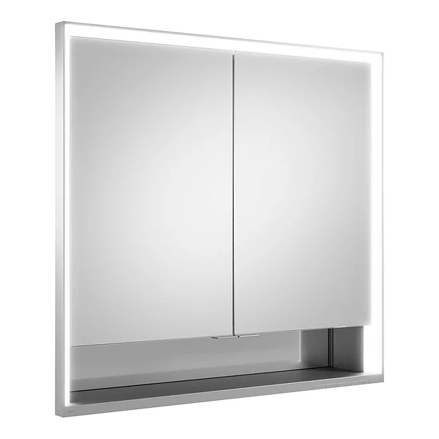 Keuco Royal Lumos 800mm Semi-Recessed LED Illuminated Mirror Cabinet - Image 2