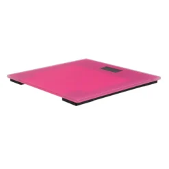 Pink Tempered Glass Bathroom Scale