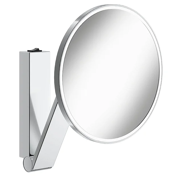 Keuco ILook Move Round Illuminated Cosmetic Mirror - Chrome