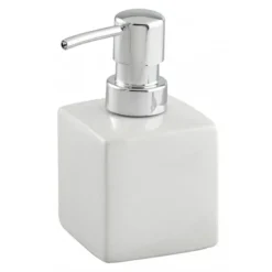 Wenko Square Ceramic Soap Dispenser - White