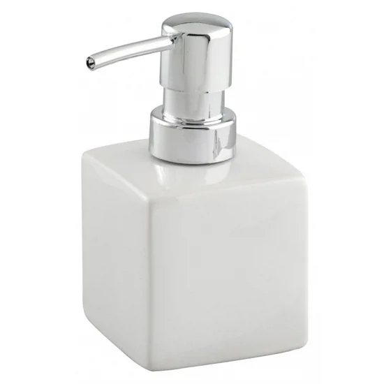Wenko Square Ceramic Soap Dispenser - White