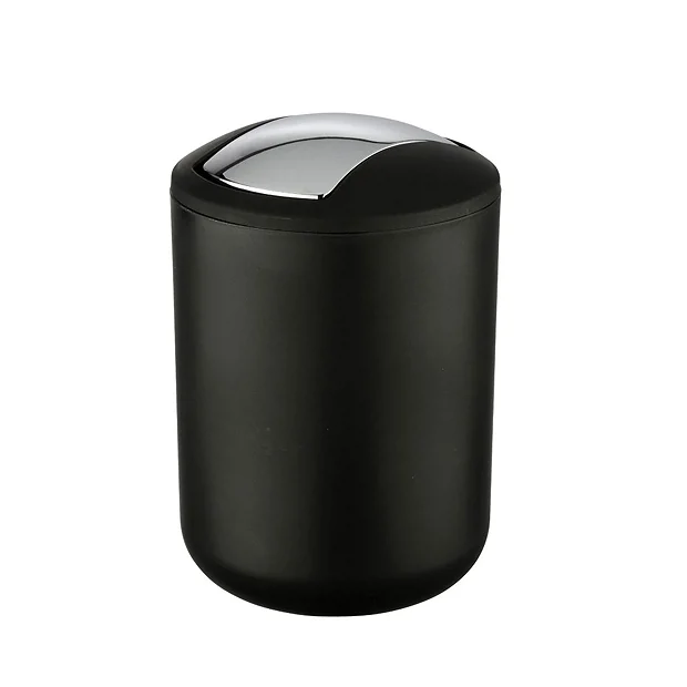 Wenko Brasil Black Swing Cover Bin - Image 2