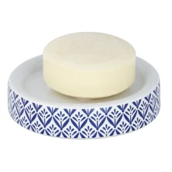 Wenko Lorca Blue Ceramic Soap Dish