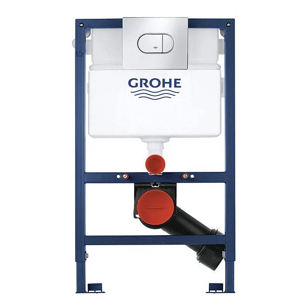 Grohe Solido 0.82m 3 In 1 Set Low Noise Support Frame For Wall Hung WC With Arena Flush Plate - Image 4