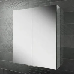 HIB Eris 60 Aluminium Mirror Cabinet