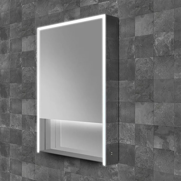 HIB Verve 50 LED Illuminated Mirror Cabinet - Image 2