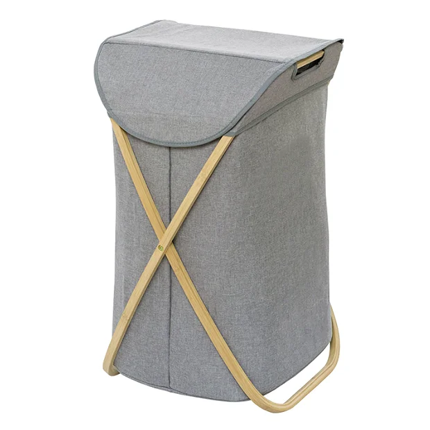 Wenko Bahari Bamboo Foldable Laundry Bin - Image 2