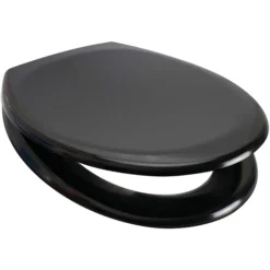 Euroshowers Rainbow Soft Close Toilet Seat - Black
