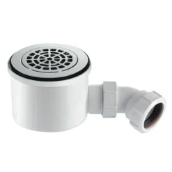 McAlpine 90mm Chrome Plated Brass Grid Fast Flow Easy Clean Shower Waste
