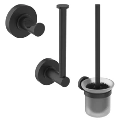 Ideal Standard Silk Black IOM 3-Piece Bathroom Accessory Pack