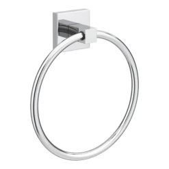 Milan Wall Mounted Towel Ring - Chrome