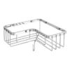 Milan Rectangular Corner Wire Soap Basket - Chrome