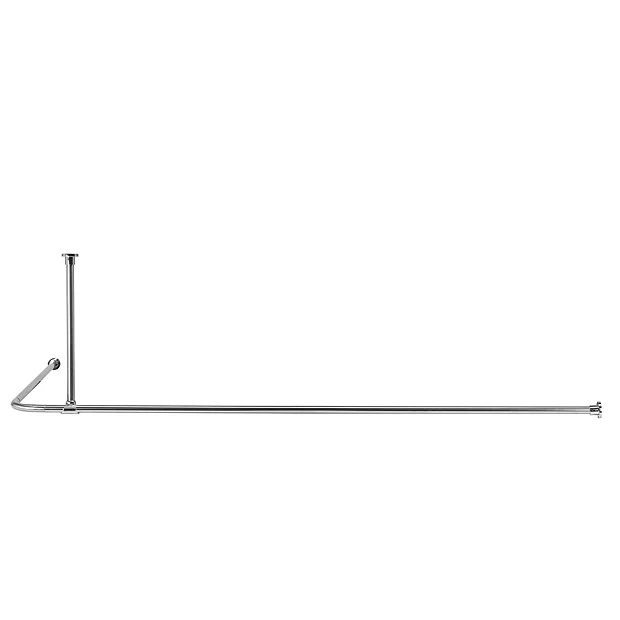 Croydex Premier Large L-Shaped Shower Curtain Rod - Image 4