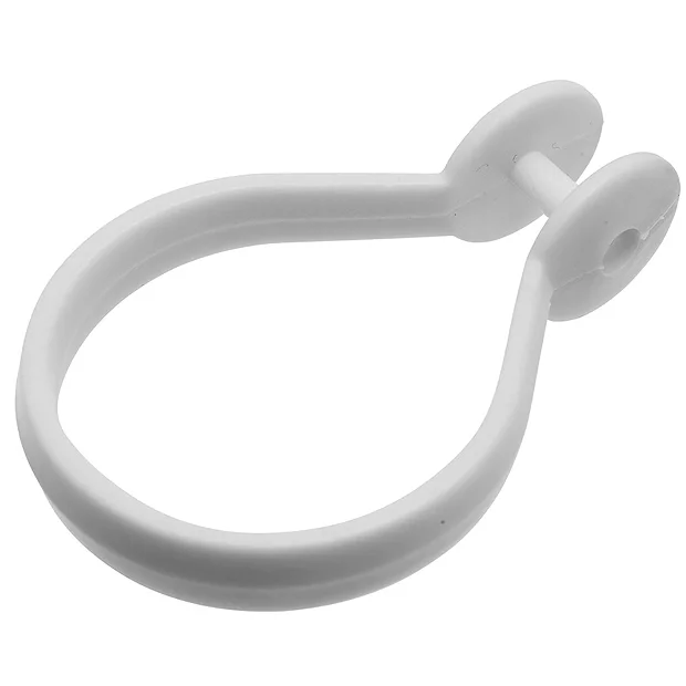 Croydex White Button Shower Curtain Rings - Image 3