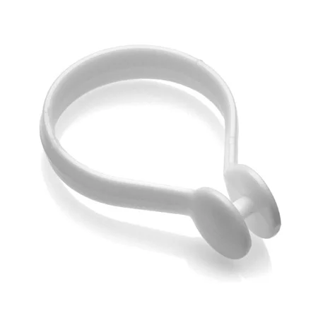 Croydex White Button Shower Curtain Rings - Image 2