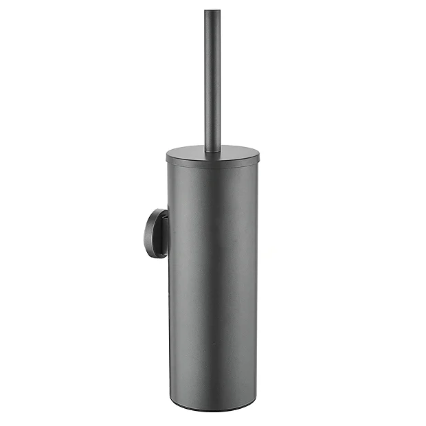 Arezzo Brushed Gunmetal Grey 4-Piece Bathroom Accessory Pack - Image 3