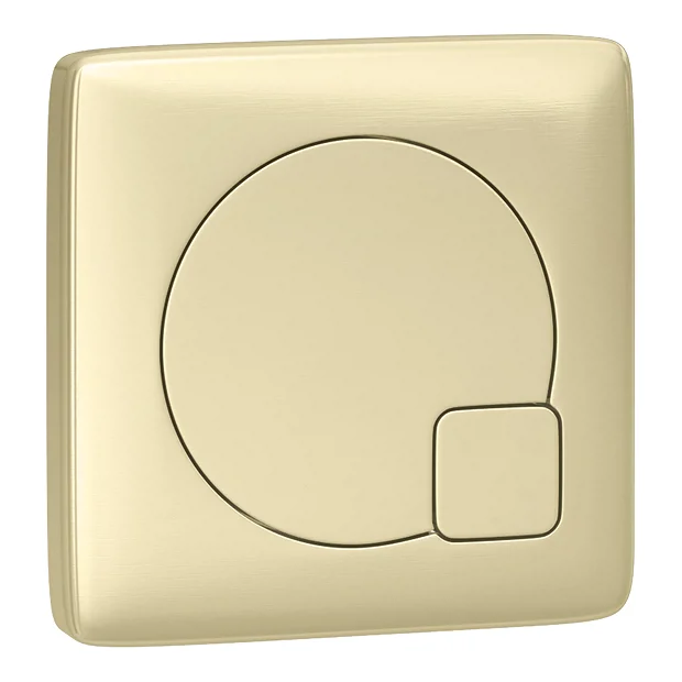 Arezzo Concealed WC Cistern Incl. Brushed Brass Square Flush Plate - Image 3