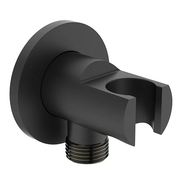 Ideal Standard Silk Black Idealrain Round Shower Handset Elbow Bracket - Image 2