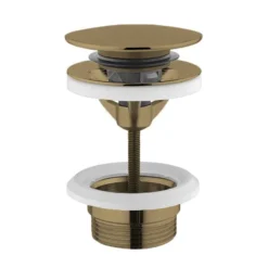Crosswater Universal Basin Click Clack Waste - Brushed Brass