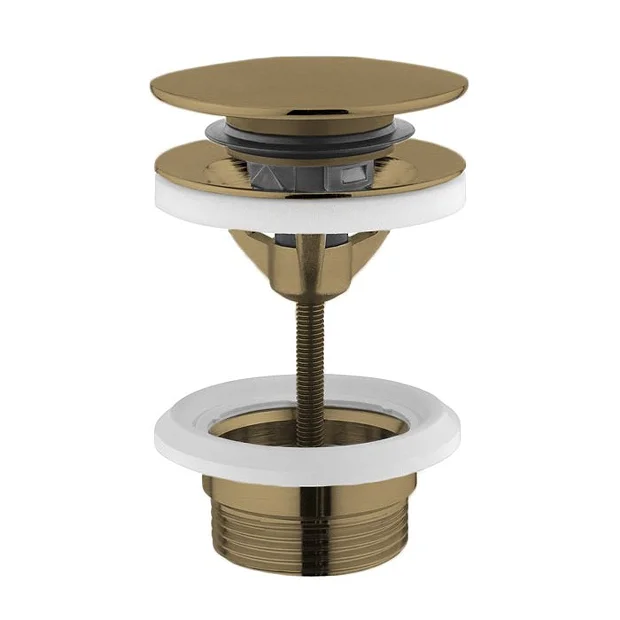 Crosswater Universal Basin Click Clack Waste - Brushed Brass