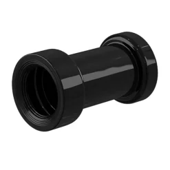 Burlington Jet Black Ceramic Straight Pan Connector