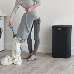 Joseph Joseph Tota 60L Laundry Separation Basket - Carbon Black