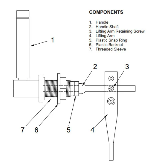 Heritage Deco Chrome Cistern Lever