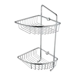 Bristan Two Tier Wall Fixed Wire Basket