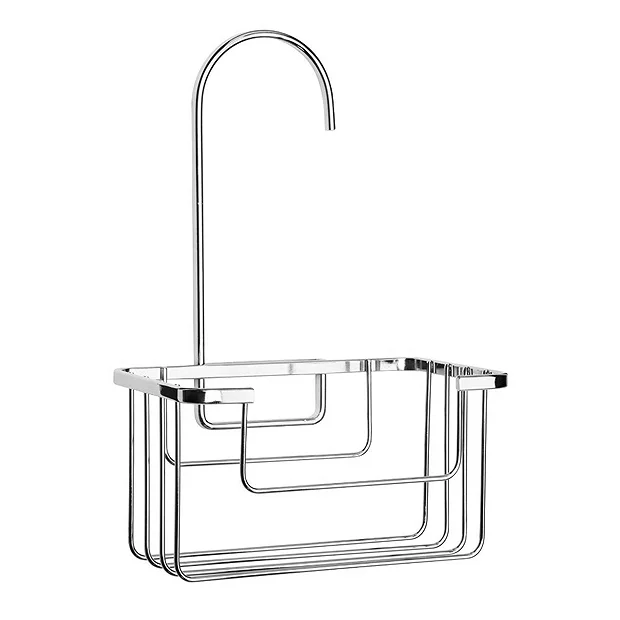 Croydex Hanging Shower Riser Rail Caddy - Chrome Plated - Image 3
