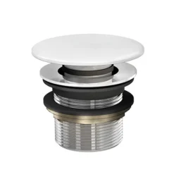 Crosswater Click Clack Unslotted Bath Waste For Stone Baths - Stone Matt