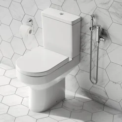 Cruze Modern Chrome Douche Shower Spray Kit With Wall Bracket + Hose