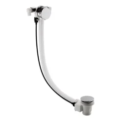 Hudson Reed Chrome Freeflow Bath Filler With Pop-up Waste + Overflow