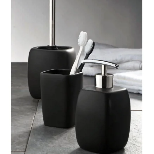Wenko Faro Ceramic Bathroom Accessories Set - Black
