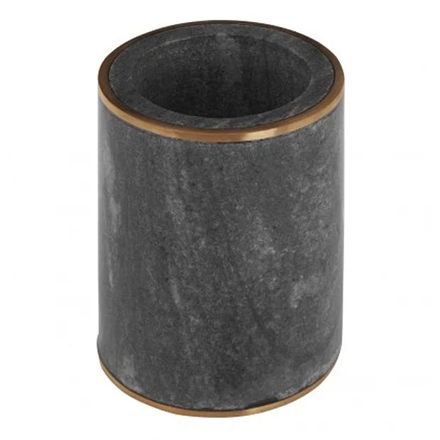 Toreno Grey Marble Brass Effect Tumbler - Image 2
