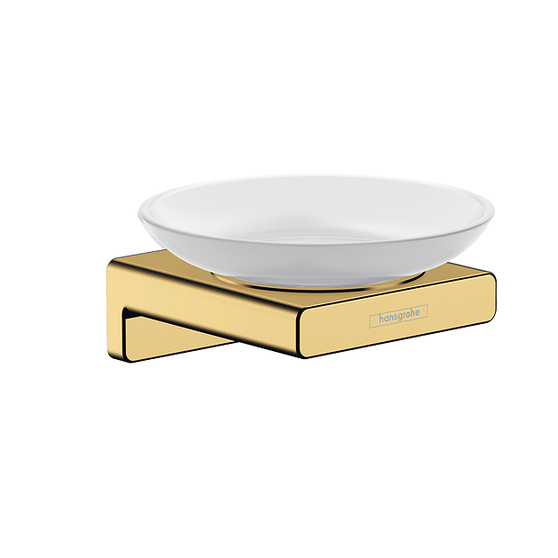 Hansgrohe AddStoris Polished Gold Optic Soap Dish - Image 2