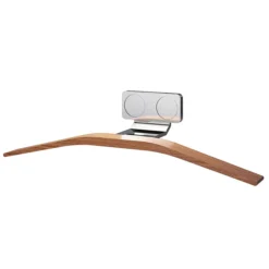 Asquiths Sliver/Teak Single Tube Magnetic Hanger
