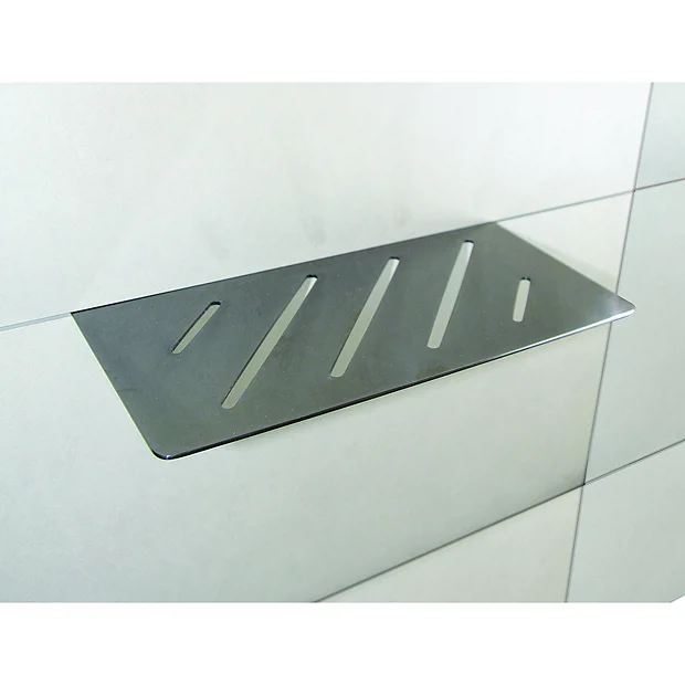 Genesis Brushed Stainless Steel Tile-In Shower Shelf