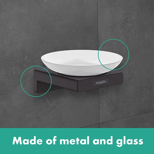 Hansgrohe AddStoris Matt Black Soap Dish - Image 3
