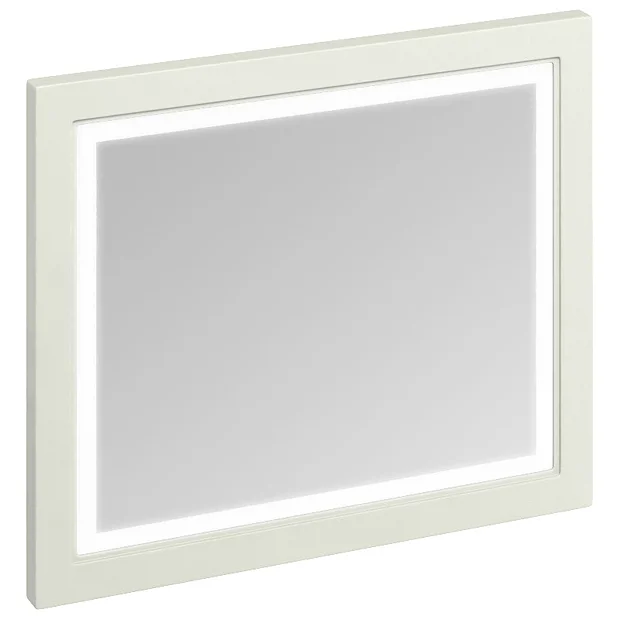 Burlington Framed 90 Mirror With LED Illumination - Sand