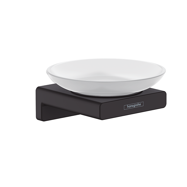 Hansgrohe AddStoris Matt Black Soap Dish - Image 2