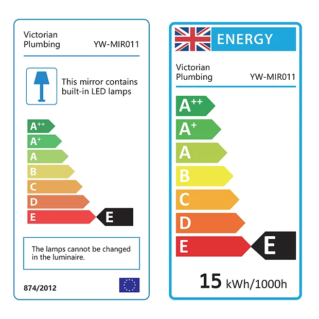 Toreno 700 X 500mm Portrait LED Illuminated Bluetooth Mirror Incl. Touch Sensor - Image 4