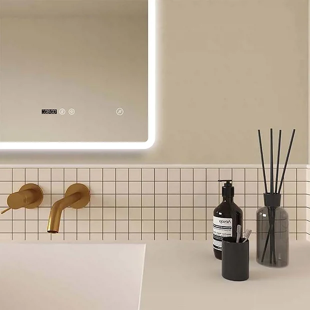 Toreno 700 X 500mm Portrait LED Illuminated Bluetooth Mirror Incl. Touch Sensor