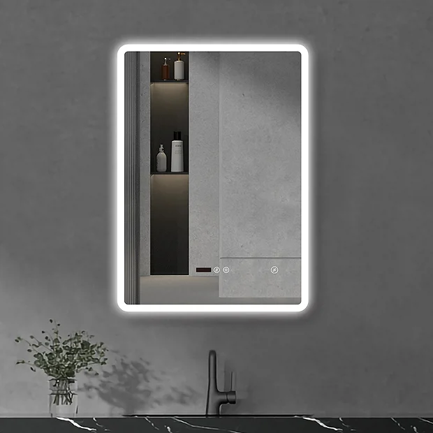 Toreno 700 X 500mm Portrait LED Illuminated Bluetooth Mirror Incl. Touch Sensor - Image 2