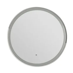 Heritage Newick Chrome 590mm Illuminated Circular Mirror With Demister Pad